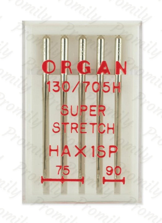 Иглы супер cтрейч №№ 75(3),90(2), Organ, 5 шт от магазина Promily в Краснодаре
